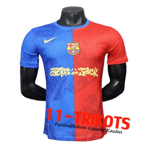 FC Barcelona Trainingstrikot Blau/Rot 2025/2026 -02
