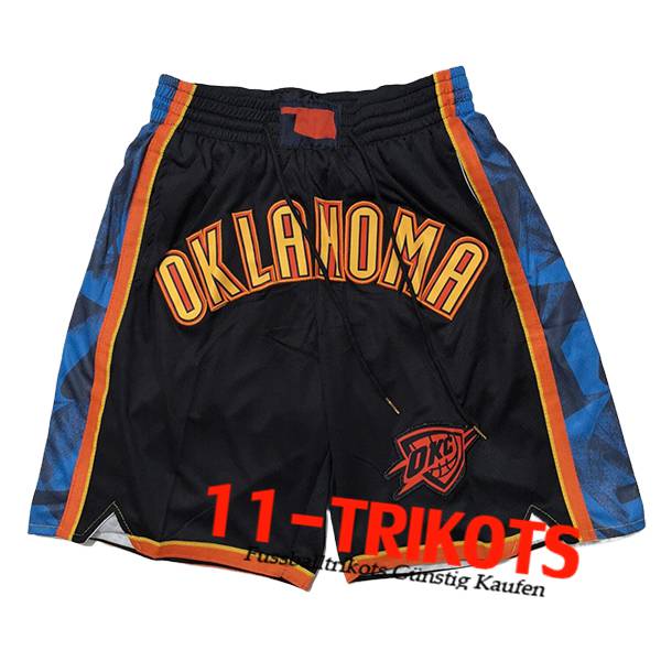 Oklahoma City Thunder Shorts NBA 2025/26 Schwarz/Blau/Orange -02