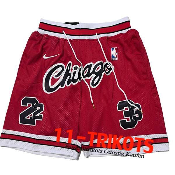 Chicago Bulls Shorts NBA 2025/26 Rot/Weiß/Schwarz
