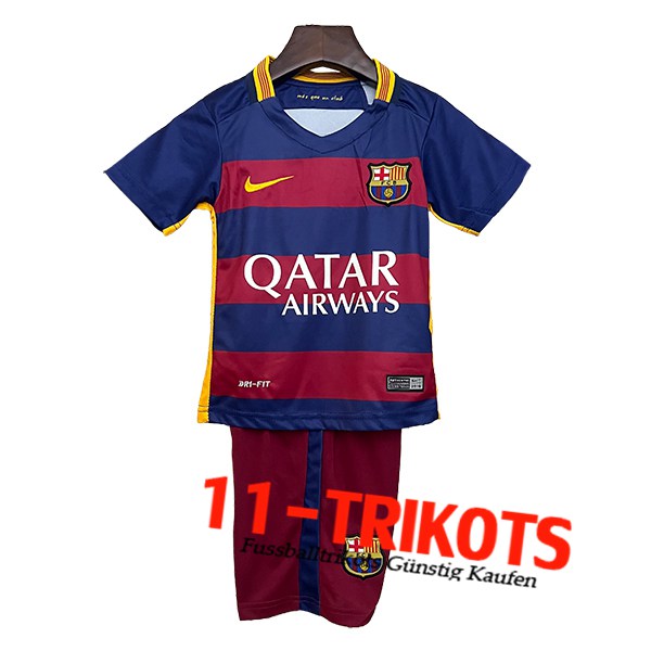 FC Barcelona Retro Kinder Heimtrikot 2015/2016