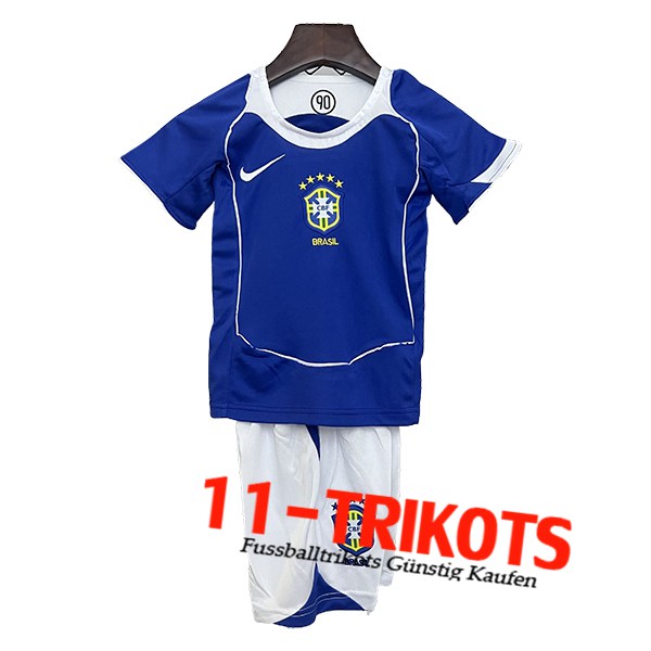 Brasilien Retro Kinder Auswärtstrikot 2004