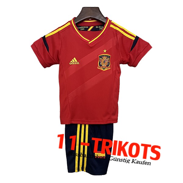 Spanien Retro Kinder Heimtrikot 2012