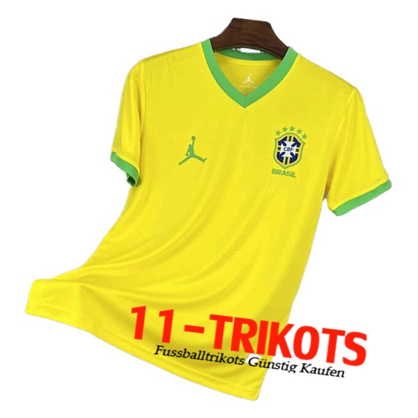 Brasilien Jordan Fussball Trikots Special Edition Gelb 2025/2026