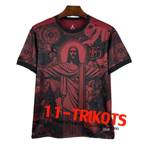 Brasilien Fussball Trikots Special Edition Rot/Schwarz 2025/2026