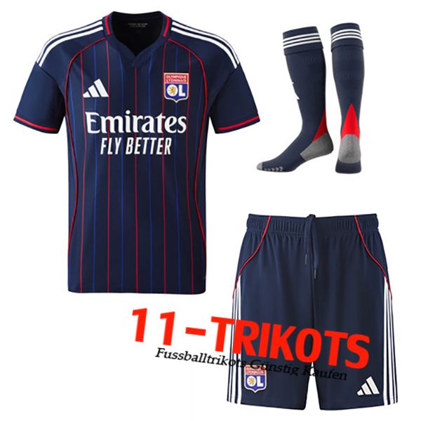lyon Auswärtstrikot (Shorts + Socken) 2025/2026