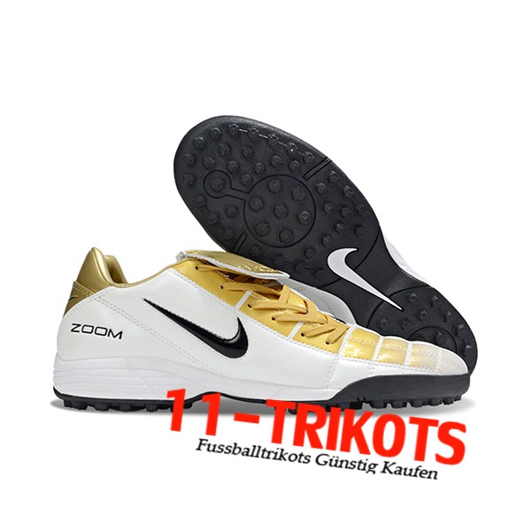 Nike Fussballschuhe T90 TF Weiß/Gelb/Schwarz -02