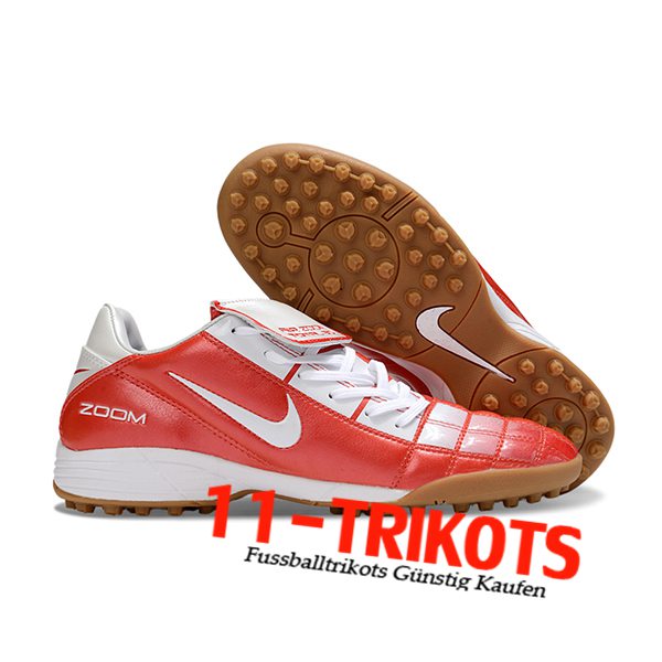 Nike Fussballschuhe T90 TF Rot/Weiß -04