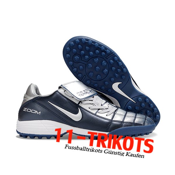 Nike Fussballschuhe T90 TF Blau/Grau -02