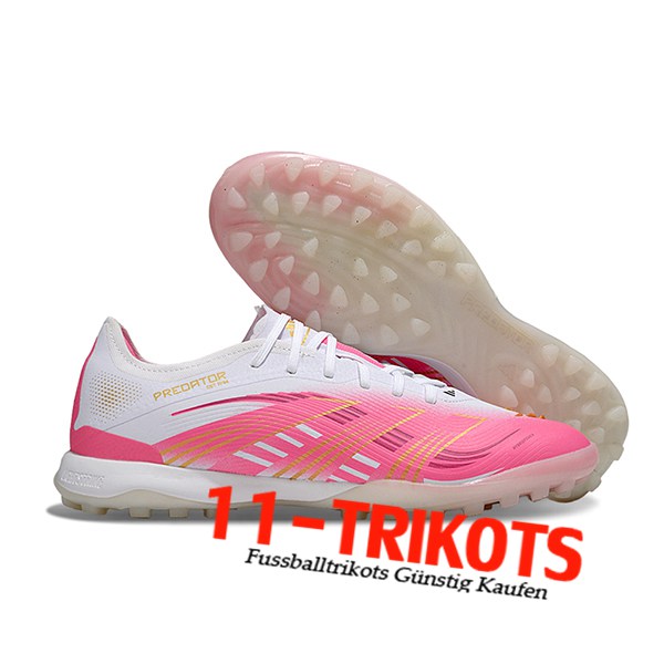 Adidas Fussballschuhe PREDATOR 25 ELITE TF BOOTS Rosa/Weiß