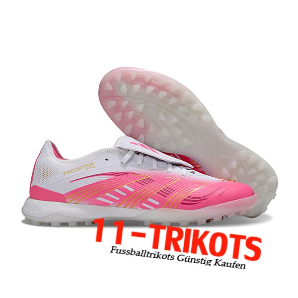 Adidas Fussballschuhe PREDATOR LEAGUE FT TURF Rosa/Weiß