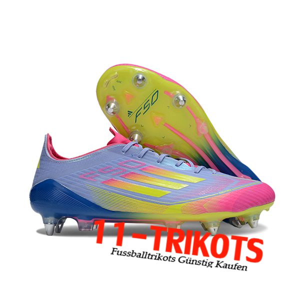 Adidas Fussballschuhe F50 ELITE SG lila/Grün/Rosa -02