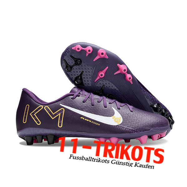 Nike Fussballschuhe AIR ZOOM MERCURIAL VAPOR XVI ACADEMY X MBAPPE AG lila/Weiß