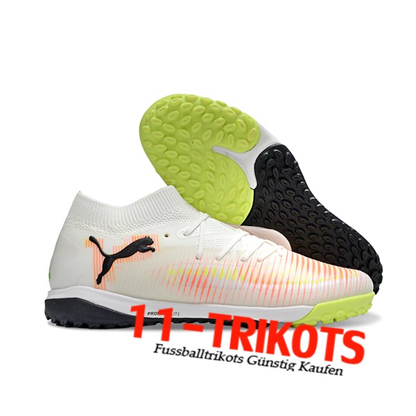 PUMA Fussballschuhe FUTURE 8 ULTIMATE TF Weiß/Orange/Schwarz