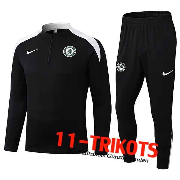 FC Chelsea Trainingsanzug Schwarz/Weiß 2025/2026