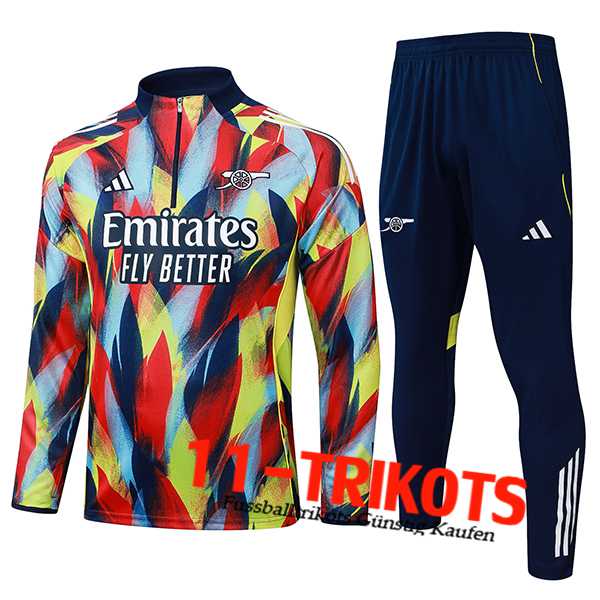 Arsenal Trainingsanzug Rot/Blau/Gelb 2025/2026