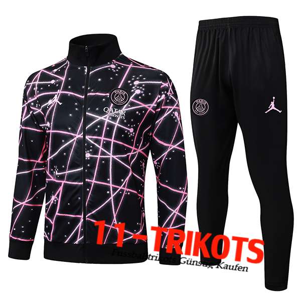 PSG Trainingsjacke Schwarz/Rosa 2025/2026