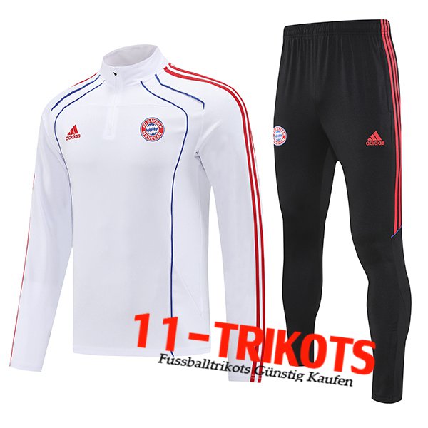 Bayern Munchen Trainingsanzug Weiß/Rot/Blau 2025/2026