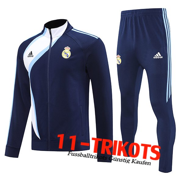 Real Madrid Trainingsjacke Blau/Weiß 2025/2026