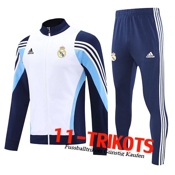 Real Madrid Trainingsjacke Weiß/Blau 2025/2026