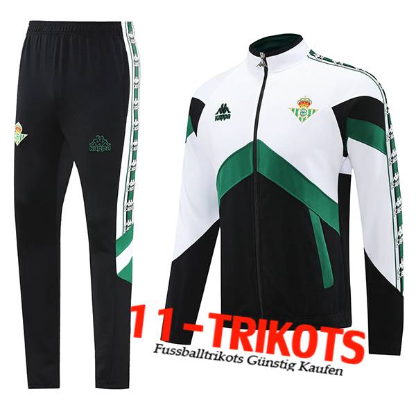 Real Betis Trainingsjacke Weiß/Schwarz/Grün 2025/2026