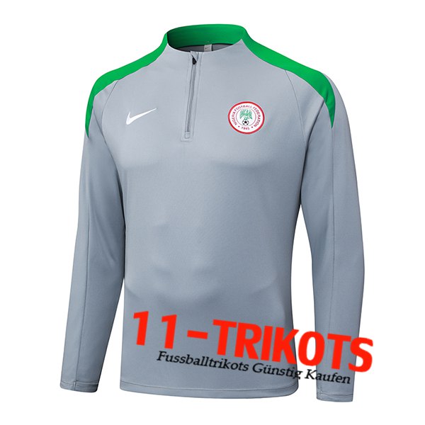 Nigeria Training Sweatshirt Grau/Grün 2025/2026