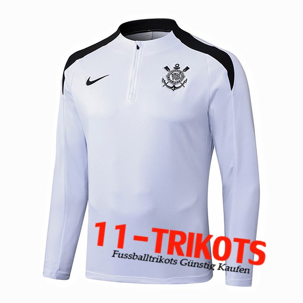 Corinthians Training Sweatshirt Weiß/Schwarz 2025/2026