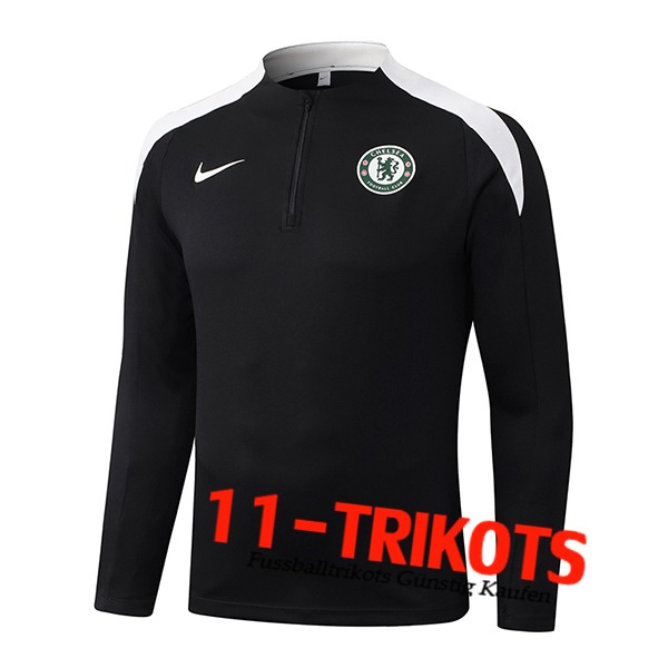 FC Chelsea Training Sweatshirt Schwarz/Weiß 2025/2026