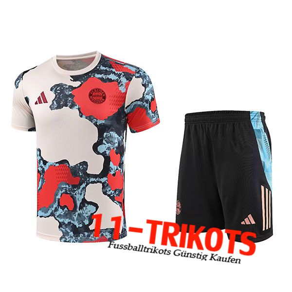 Bayern Munchen Trainingstrikot Kinder Beige/Rot/Blau 2025/2026