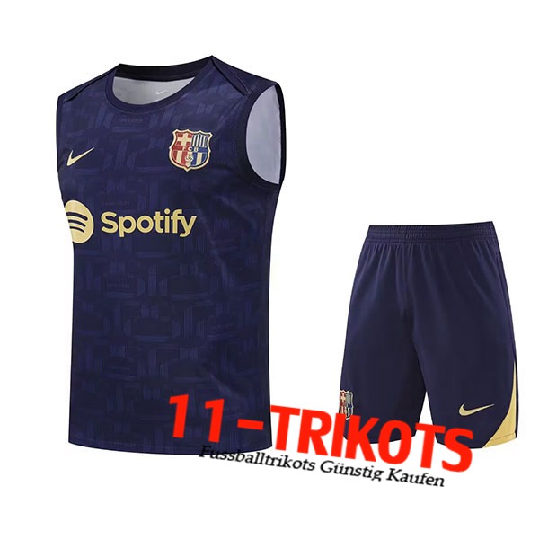 FC Barcelona Trainings-Tanktop Kinder Königsblau 2025/2026