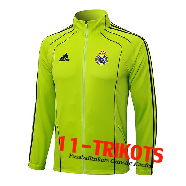 Real Madrid Trainingsjacke Grün/Schwarz 2025/2026