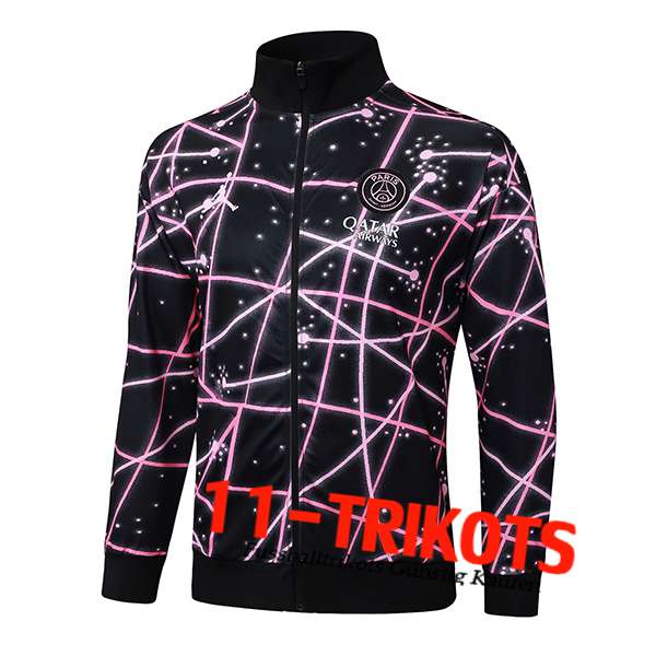 PSG Trainingsjacke Schwarz/Rosa 2025/2026