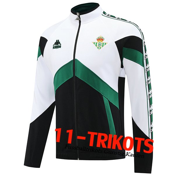 Real Betis Trainingsjacke Weiß/Schwarz/Grün 2025/2026