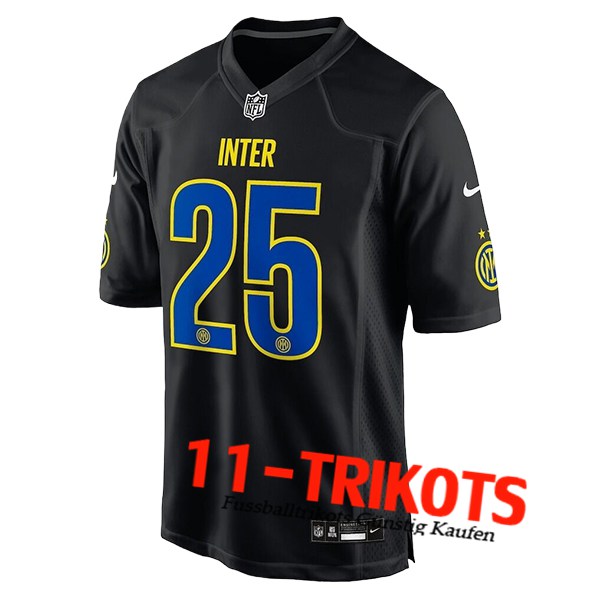Inter Milan x NFL Fussball Trikots Special Edition Schwarz 2025/2026