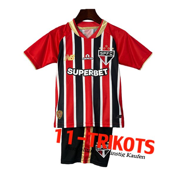 Neues Sao Paulo FC Kinder Auswärtstrikot 2025/2026