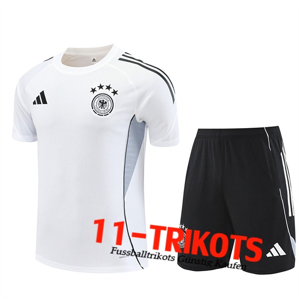 Deutschland Trainingstrikot Weiß/Schwarz/Grau 2025/2026
