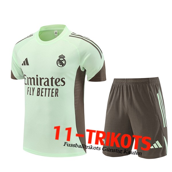 Real Madrid Trainingstrikot Grün/Braun 2025/2026