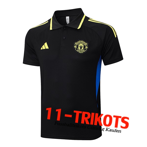 Manchester United Poloshirt Schwarz/Grün/Blau 2025/2026