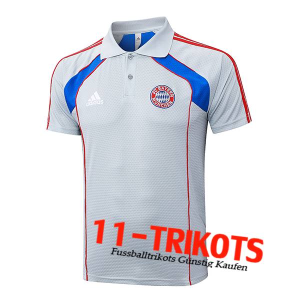 Bayern Munchen Poloshirt Grau/Blau/Rot 2025/2026