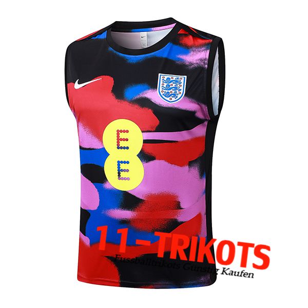 Britannien Trainings-Tanktop Schwarz/Rosa/Rot/Blau 2025/2026