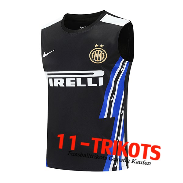 Inter Milan Trainings-Tanktop Schwarz/Blau 2025/2026 -03