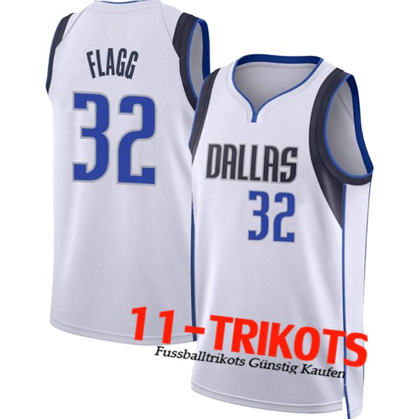 Dallas Mavericks Trikot (FLAGG #32) 2025/26 Weiß/Blau/Schwarz