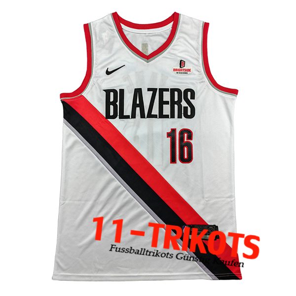 Portland Trail Blazers Trikot (YANG #16) 2025/26 Weiß/Rot/Schwarz