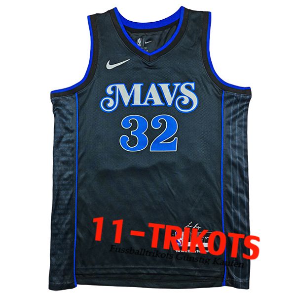 Dallas Mavericks Trikot (FLAGG #32) 2025/26 Schwarz/Blau