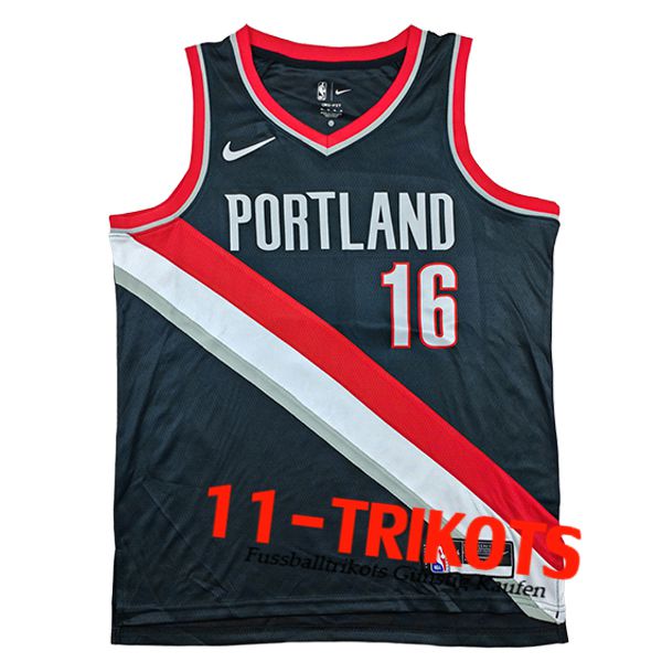 Portland Trail Blazers Trikot (YANG #16) 2025/26 Schwarz/Rot