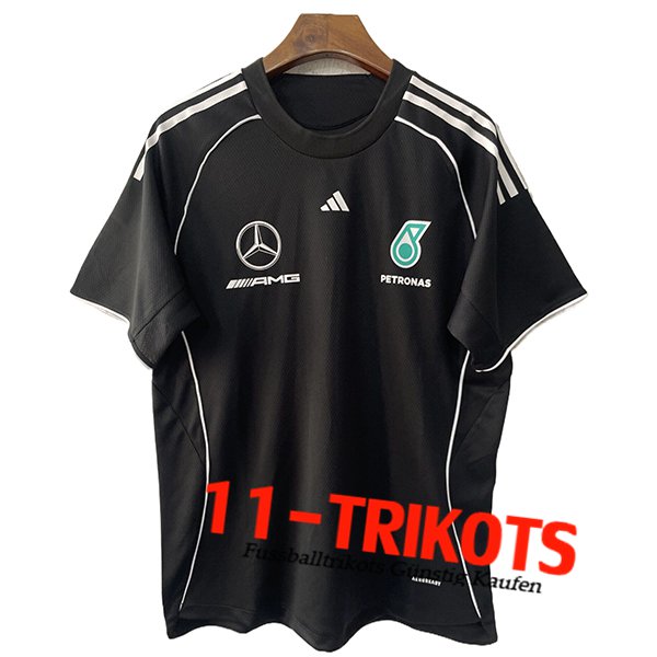 T-Shirt Mercedes Benz Team Schwarz 2025