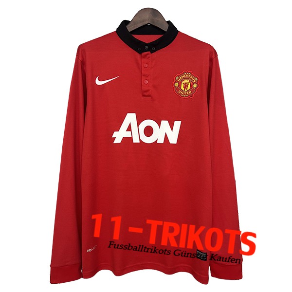 Manchester United Retro Heimtrikot Langarms 2013/2014