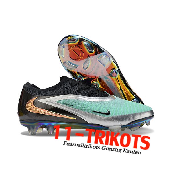 Nike Fussballschuhe Phantom GX III Elite FG Schwarz/Grün/Grau/Orange