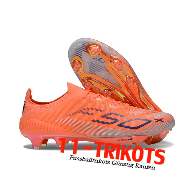 Adidas Fussballschuhe F50+.1 FG Orange/lila
