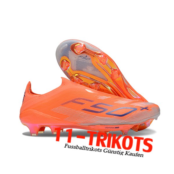 Adidas Fussballschuhe F50+ FG Orange/lila