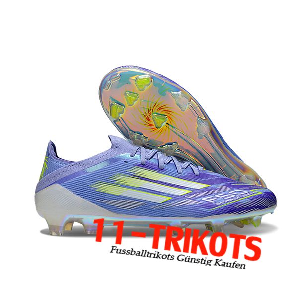 Adidas Fussballschuhe F50 Elite FG lila/Grün -02